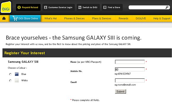 Samsung Galaxy S III DiGi