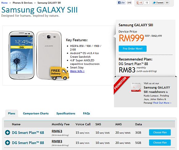 Samsung Galaxy S3 DiGi Malaysia