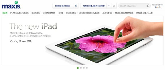new iPad Maxis Malaysia