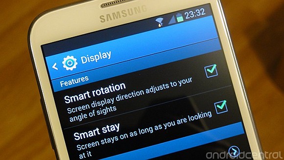 Samsung Galaxy Note II Smart Rotation