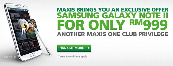 Maxis Samsung Galaxy Note II