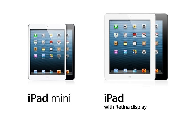 4th gen ipad with retina display and iPad mini