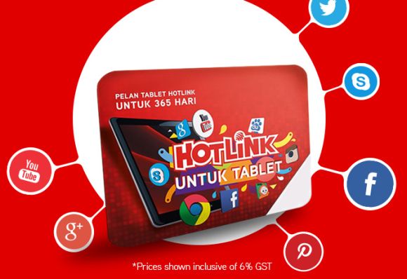 Hotlink slashes its 1GB Tablet Plan price to RM30 with 1 year validity