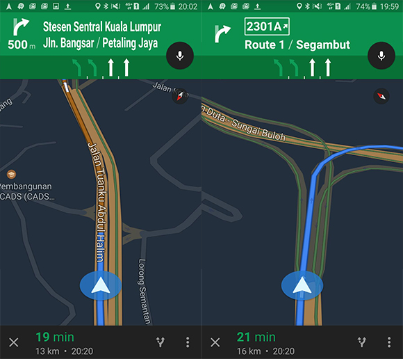 Google adds lane guidance to Maps navigation in Malaysia SoyaCincau