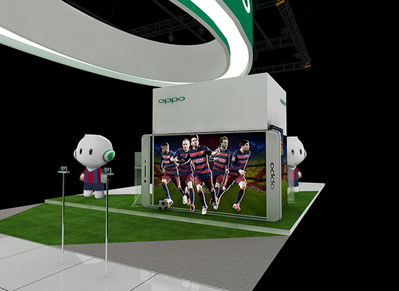 OPPO FC_barcelona booth
