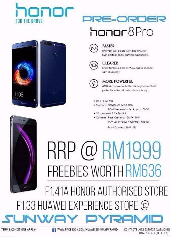 geschenk Hoop van impliciet honor 8 Pro now on pre-order for less than RM2,000 in Malaysia - SoyaCincau