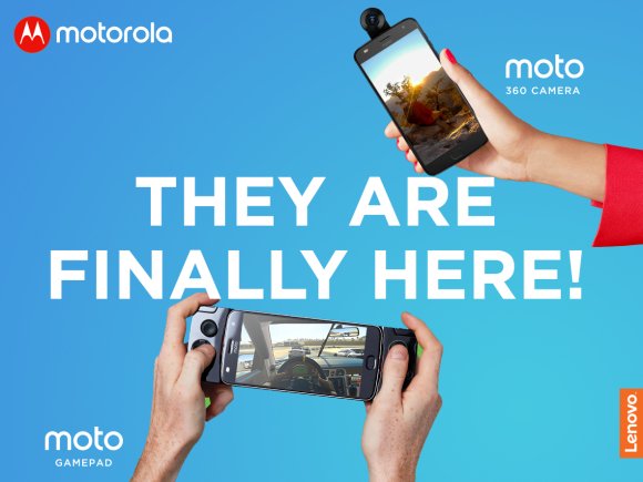 Moto Mods 360 camera Game Pad