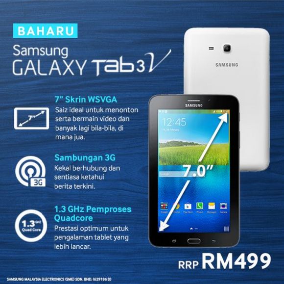 Samsung Galaxy Tab 3V price Archives  SoyaCincau.com