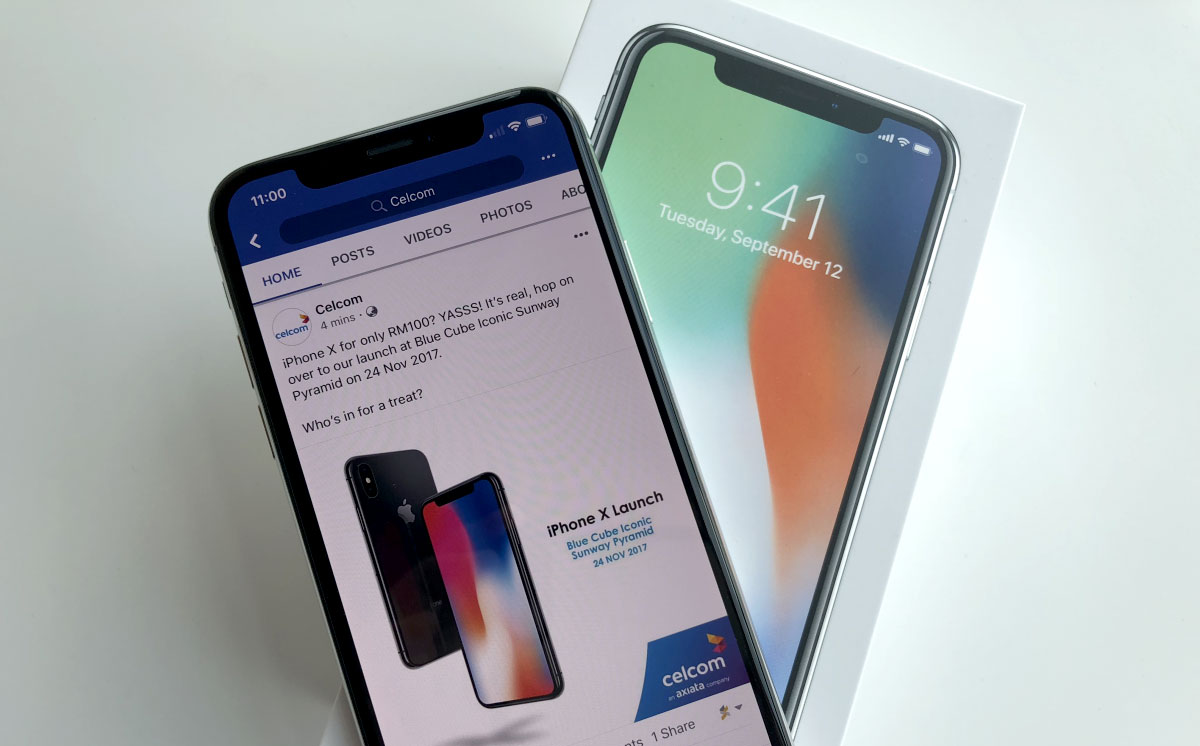 Celcom is offering the iPhone X for only RM100 ...