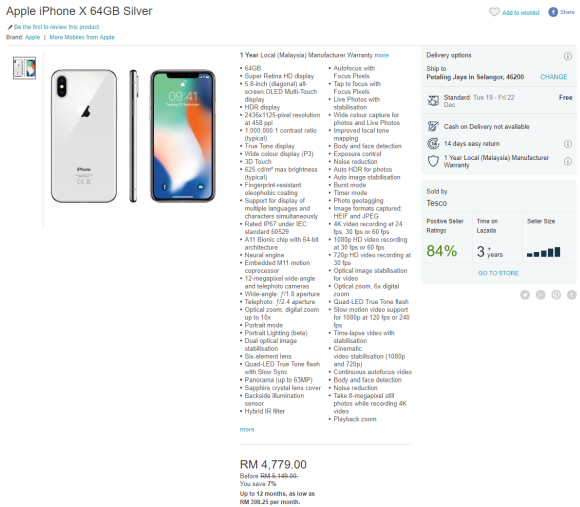 You can find the cheapest iPhone X at Tesco Malaysia ...