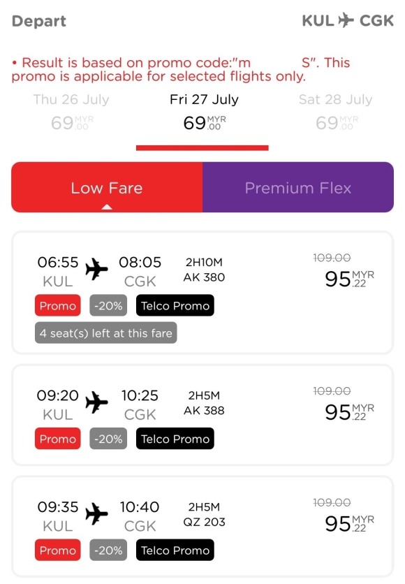 Air asia flight ticket price