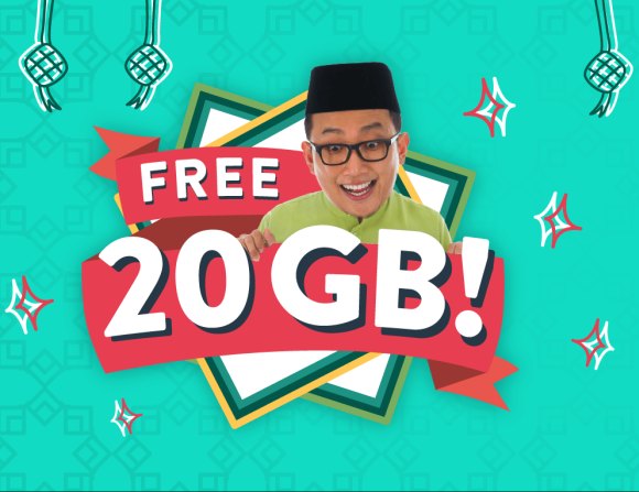 Yoodo free 20GB data