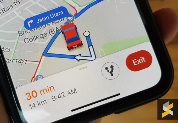Google Maps change navigation icon