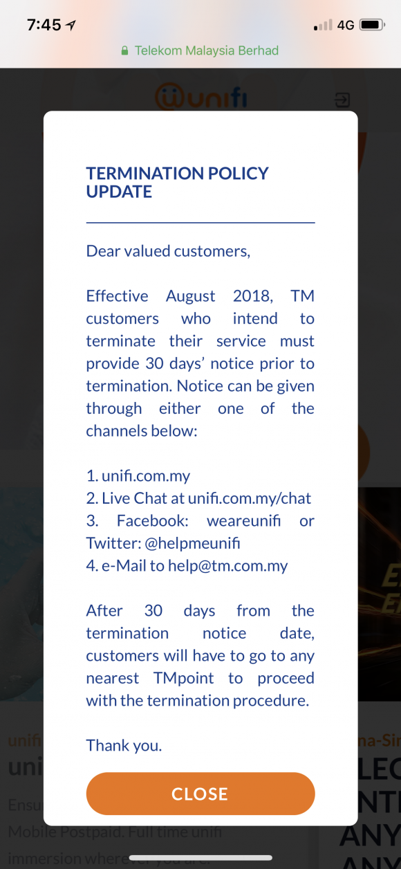 Tm Now Requires Early Notice For Unifi And Streamyx Termination Soyacincau Com