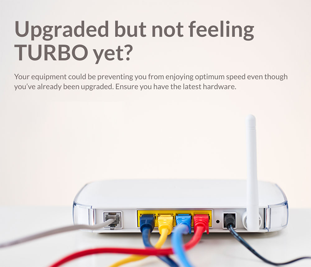 Unifi Turbo Speed upgrade old modem