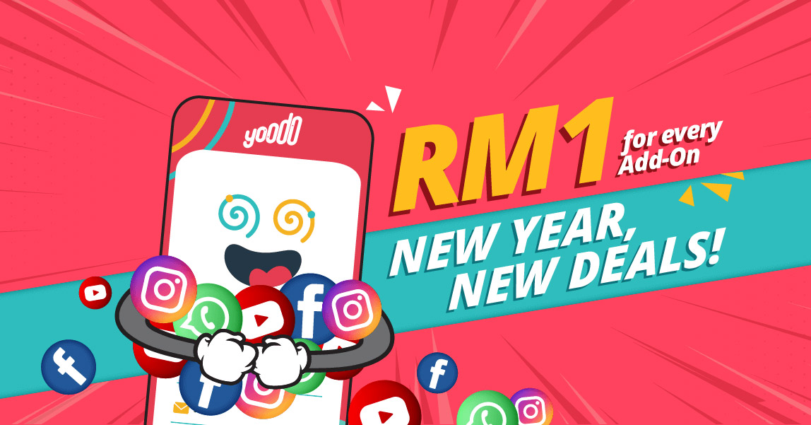 Yoodo 2019 RM1 add-ons