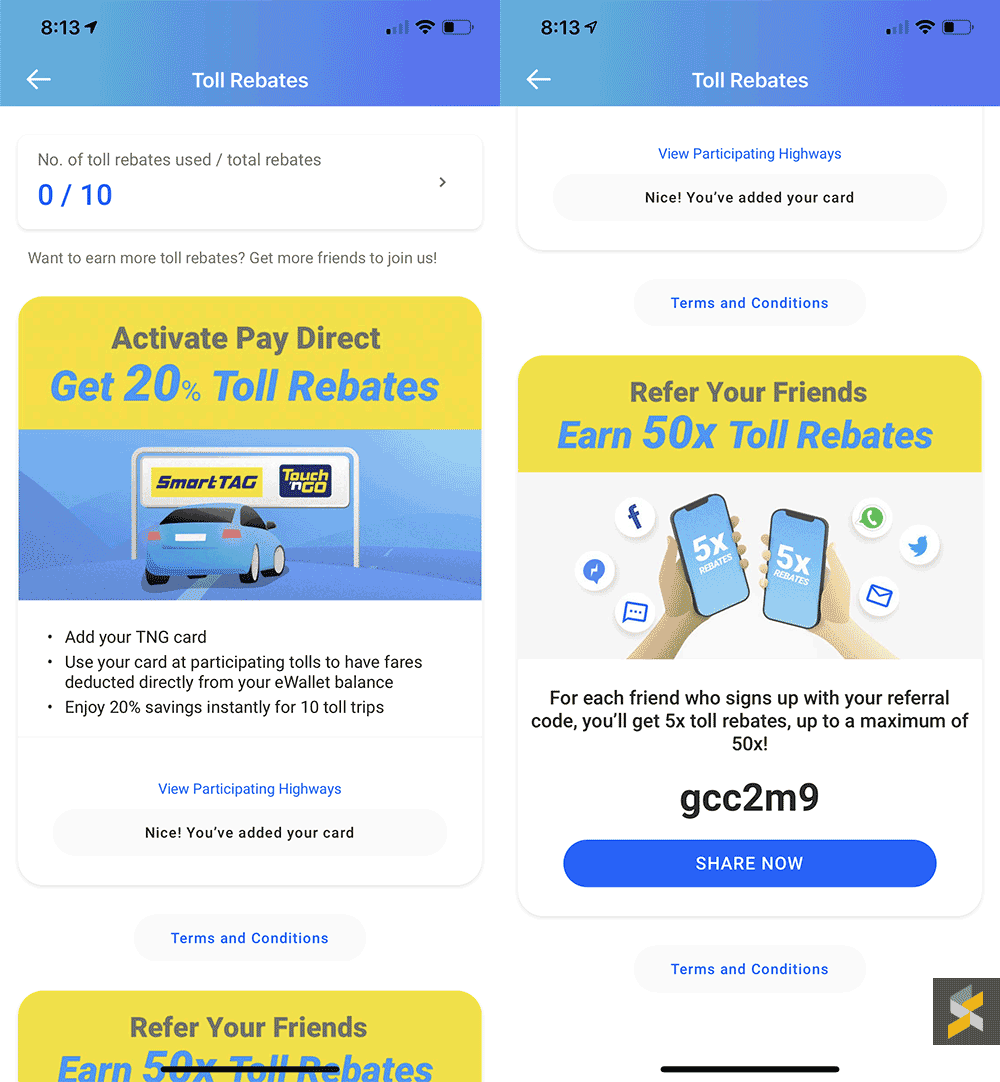 Touch n Go Offers 20 Toll Rebate When You Pay With Their EWallet 
