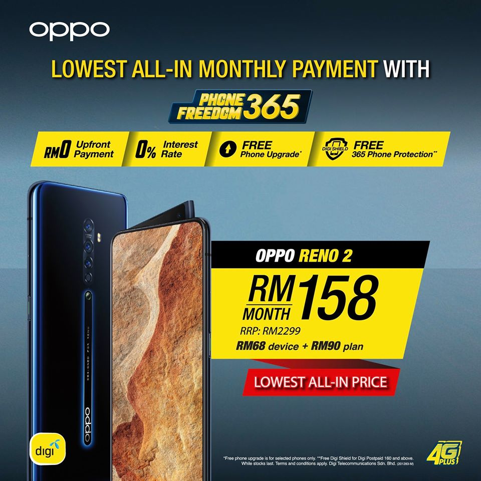 Oppo Reno 2 RM158 Digi Phone Freedom 365