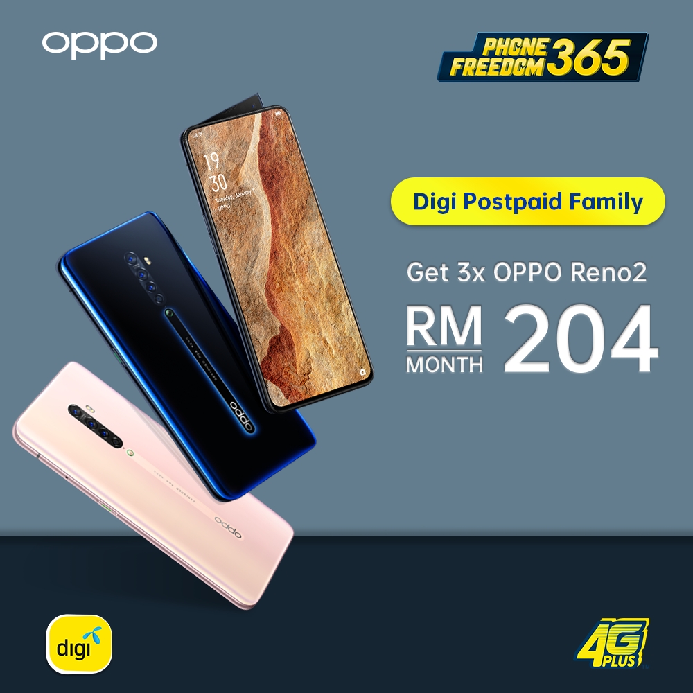 Oppo Reno 2 Digi Phone Freedom 365 family