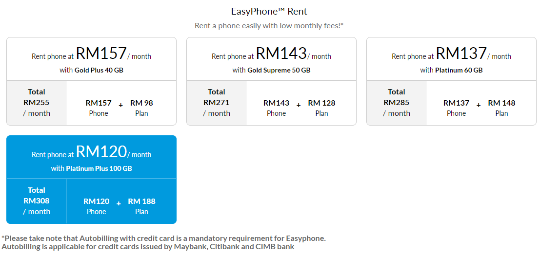 Celcom EasyPhone RentHuawei Mate 30 Pro