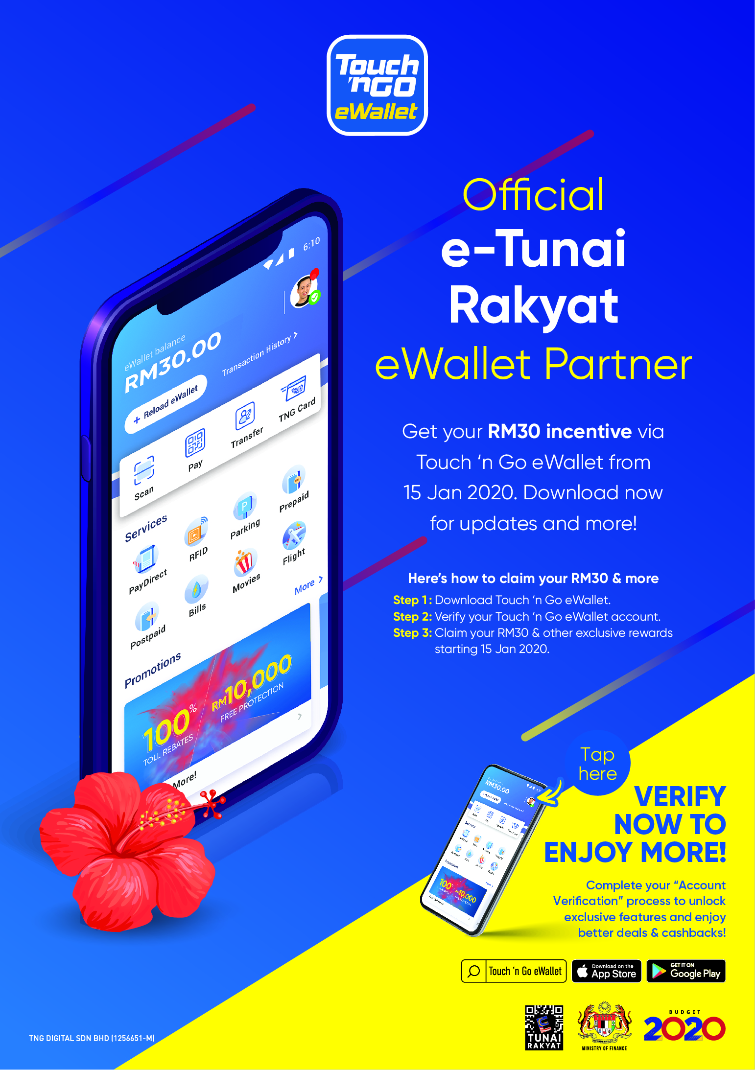 E-Tunai Rakyat: How-to redeem your RM30 eWallet credit