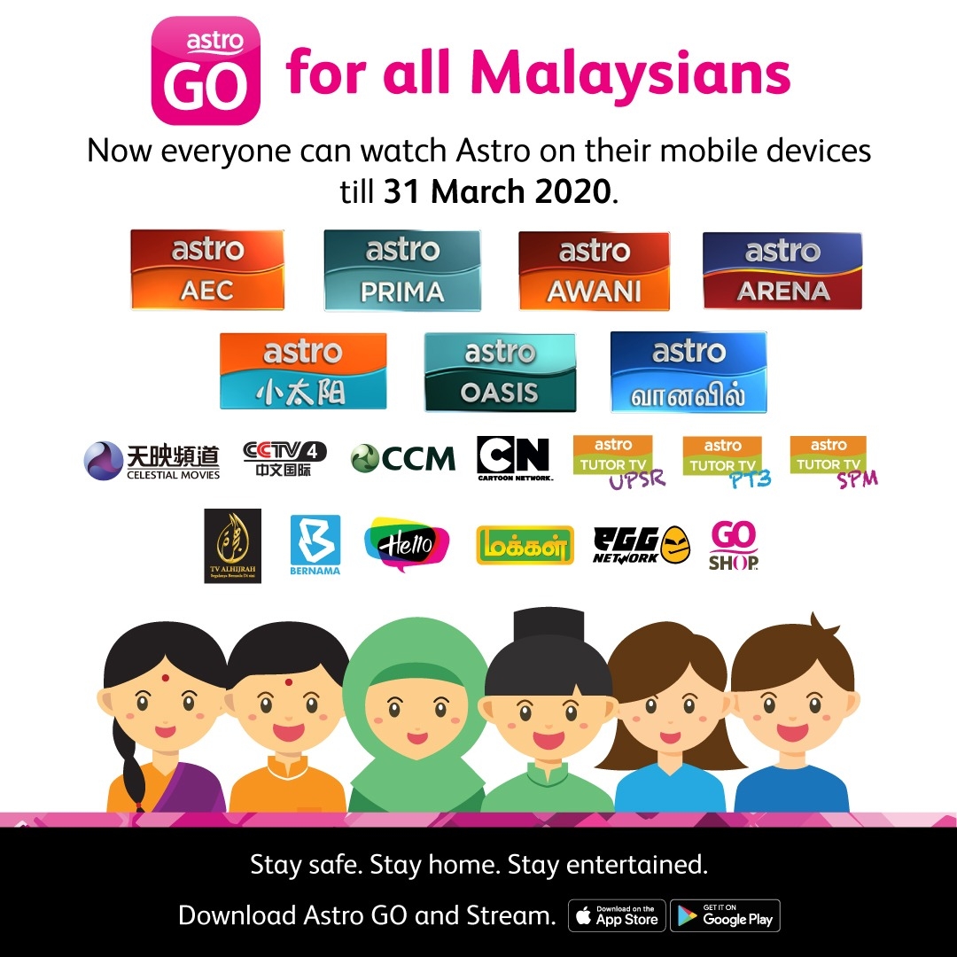 Free Astro Go for all Malaysians MCO