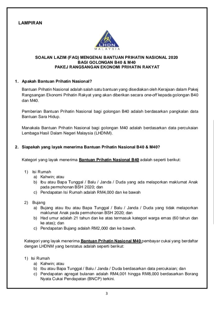 Bantuan Prihatin Nasional: Here's how to check if you're 