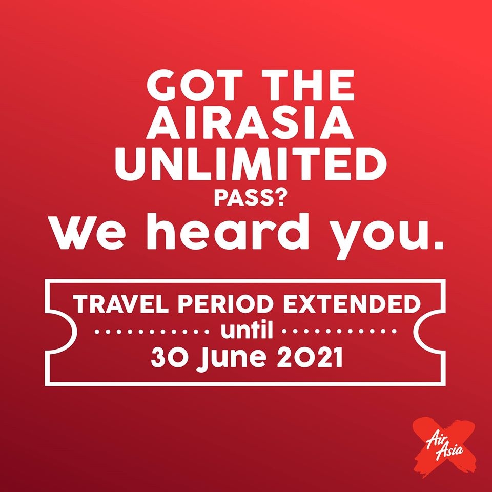 AirAsia Unlimited Pass extension