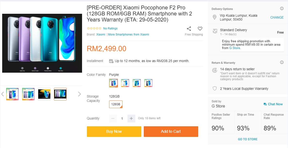 Poco F2 Pro Malaysia