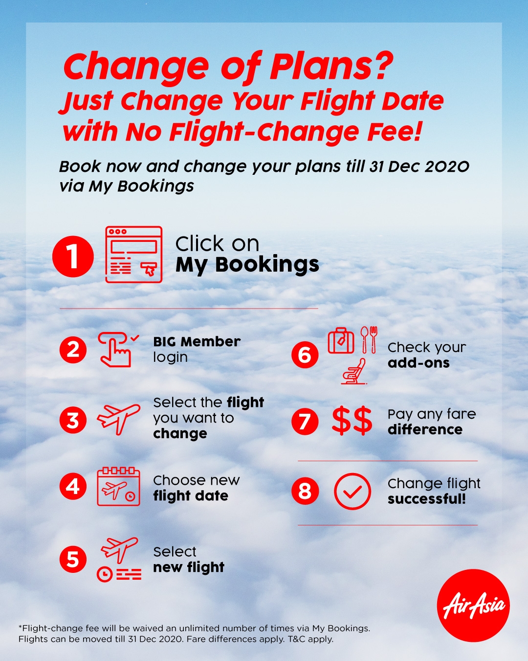 AirAsia Flight change