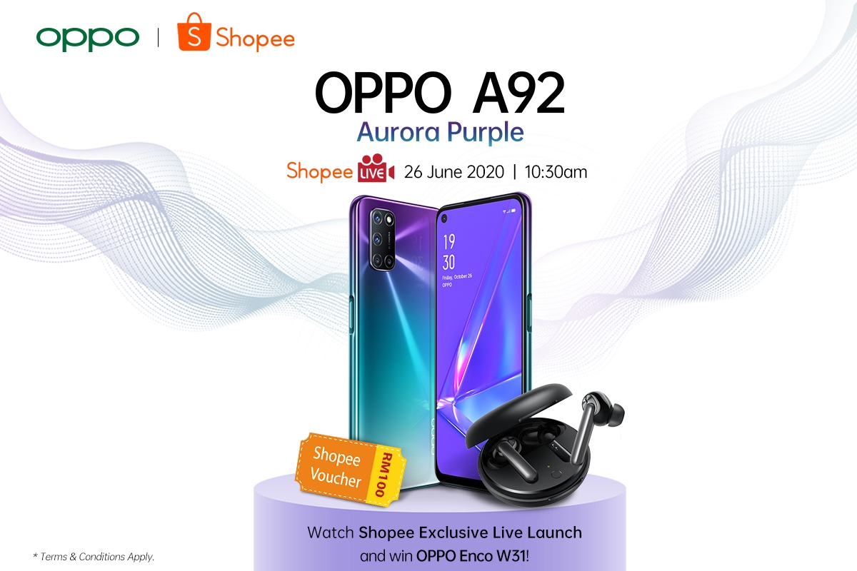 Oppo A92 Shopee Launch