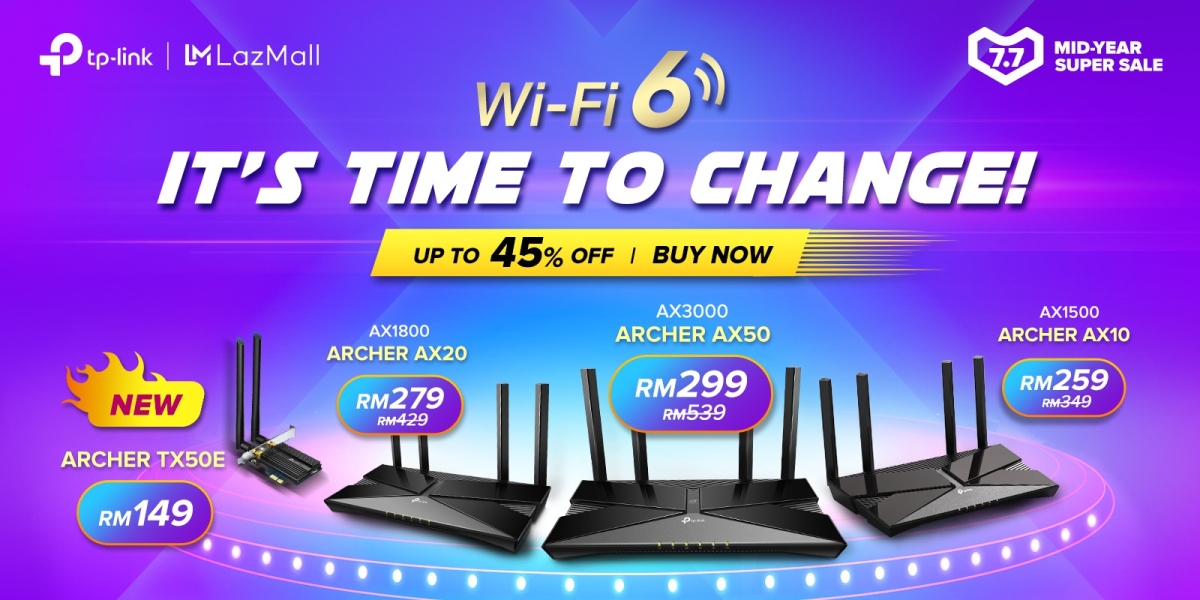 TP-Link WiFi 6 offer