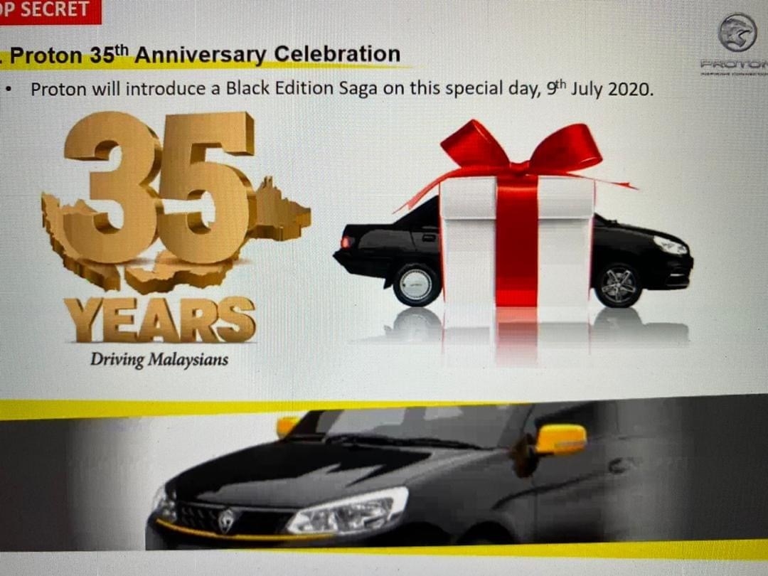 Proton Saga Black Edition 35th Anniversary