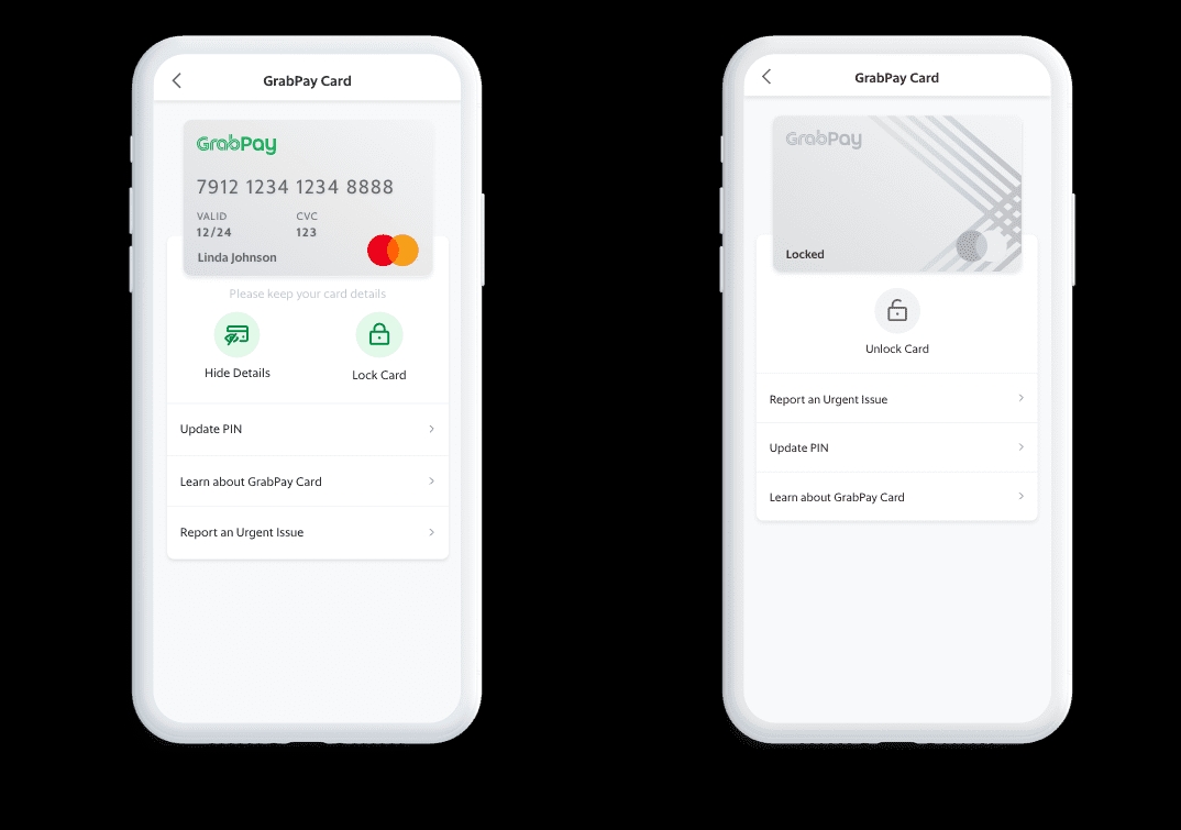 GrabPay Card settings