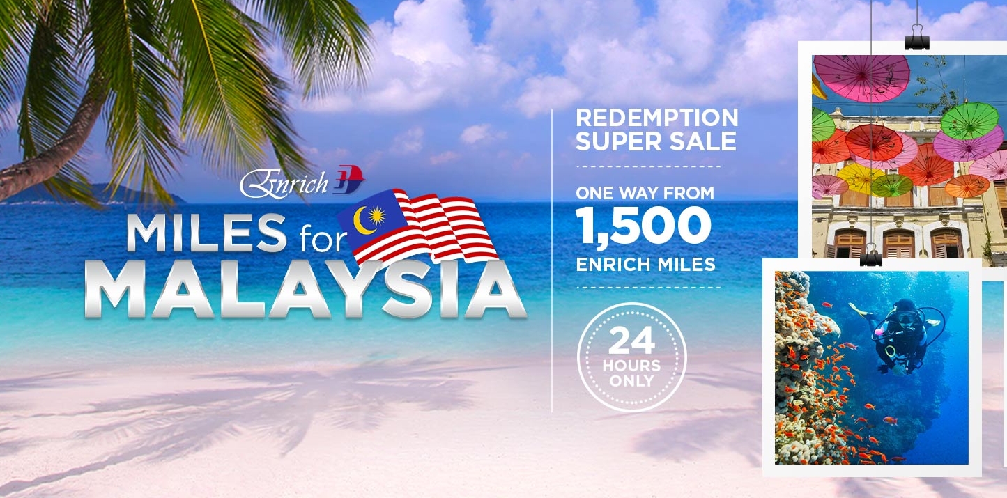 Enrich Miles for Malaysia Airlines