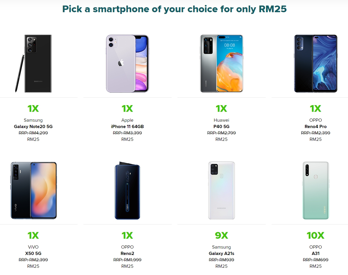 Maxis Lets You Redeem A Galaxy Note 20 P40 Or Iphone 11 For Rm25.