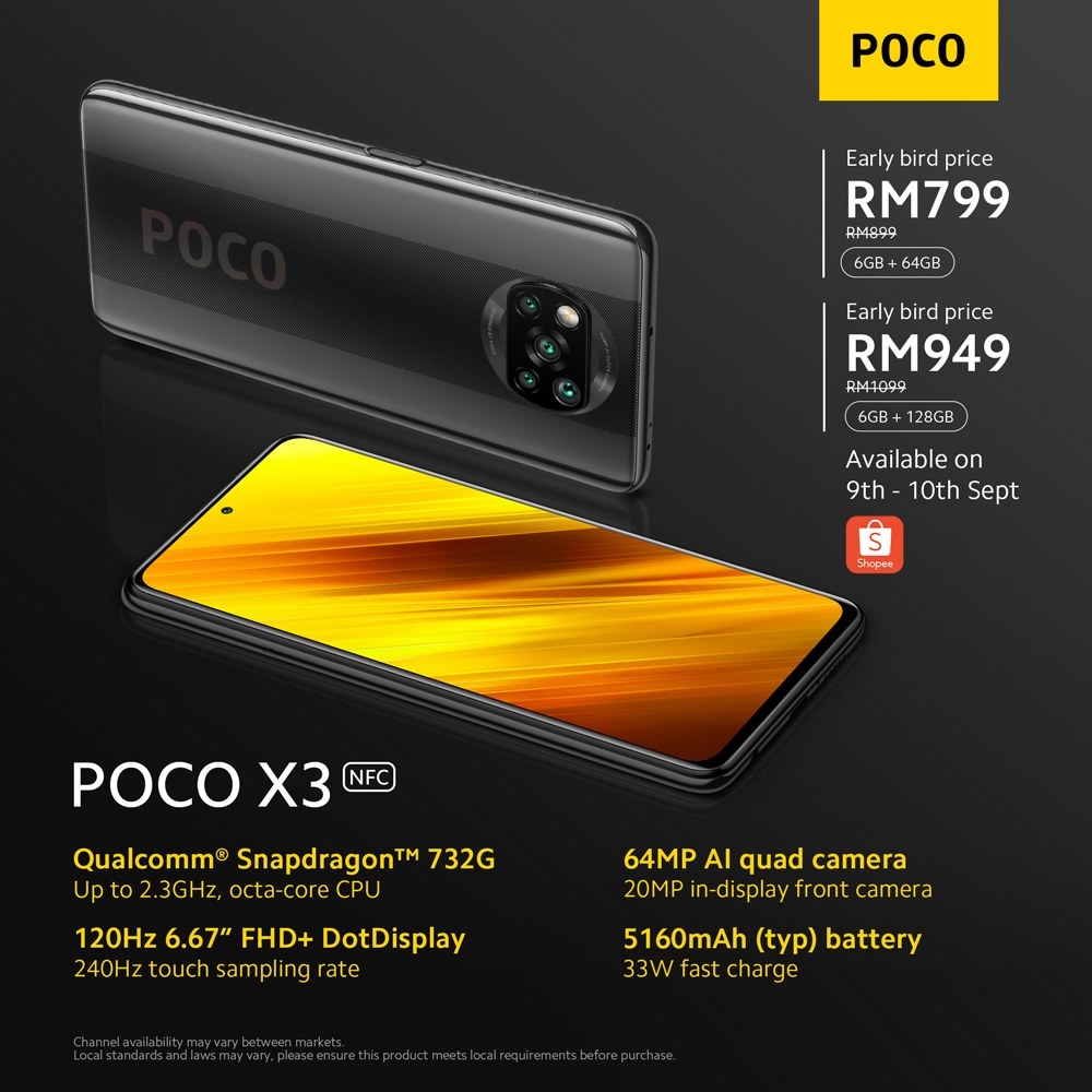 Poco X3 NFC malaysia Price