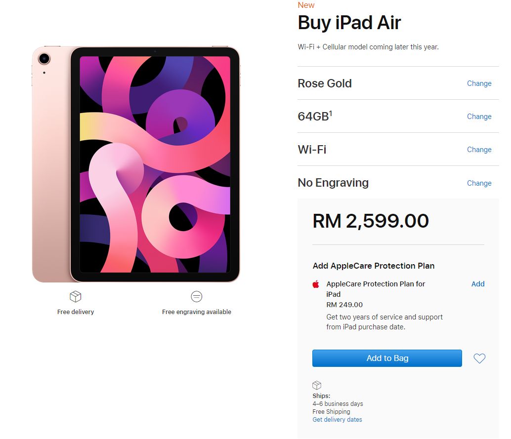 iPad Air 2020 Price Malaysia