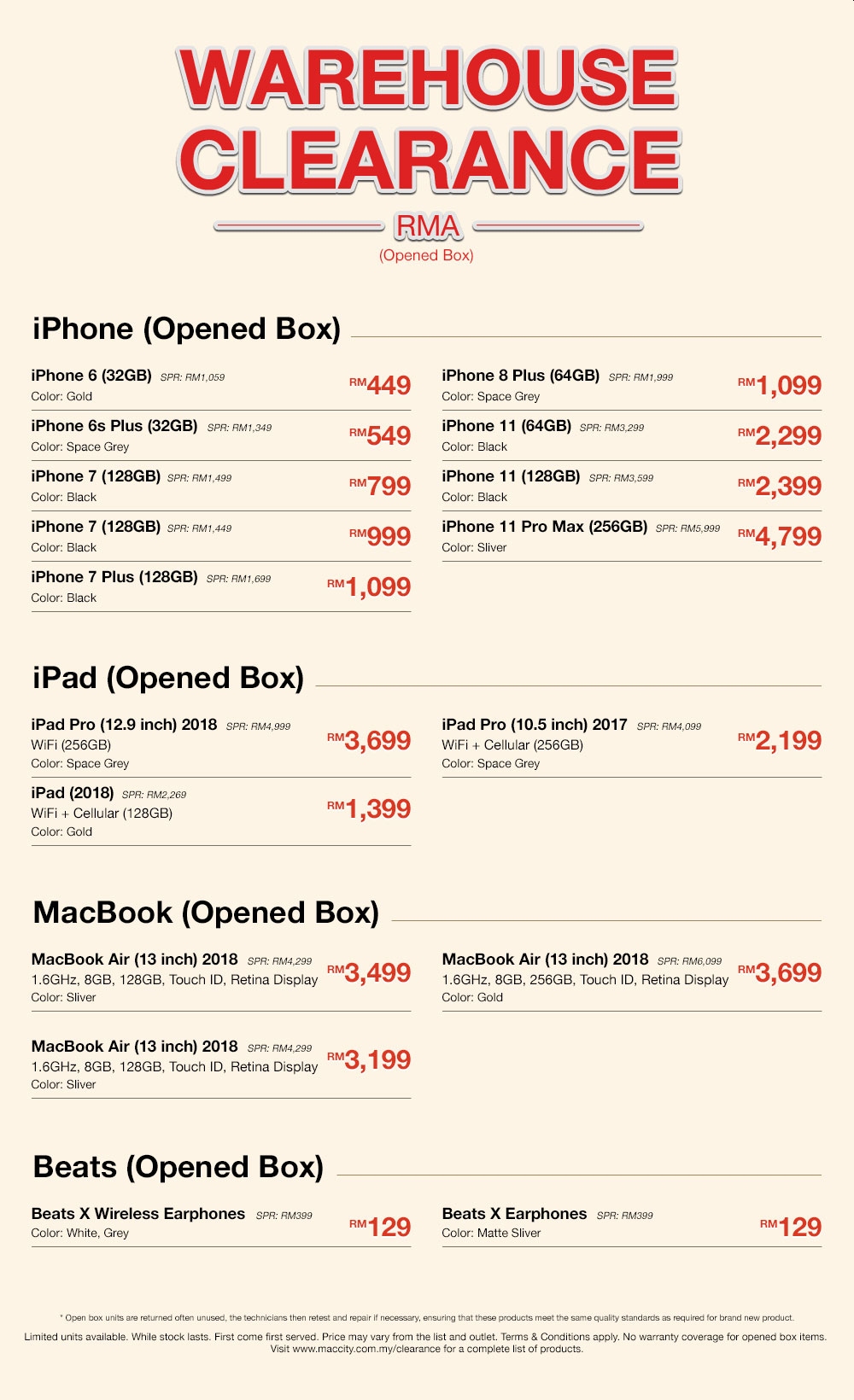 UPDATE] Mac City Warehouse Clearance: Ex-Demo MacBook Air and Pro going for  as low as RM999 - SoyaCincau