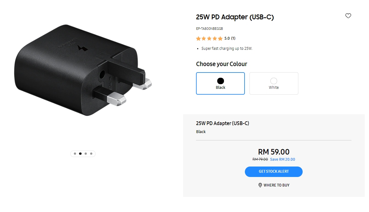 Samsung 25W charger