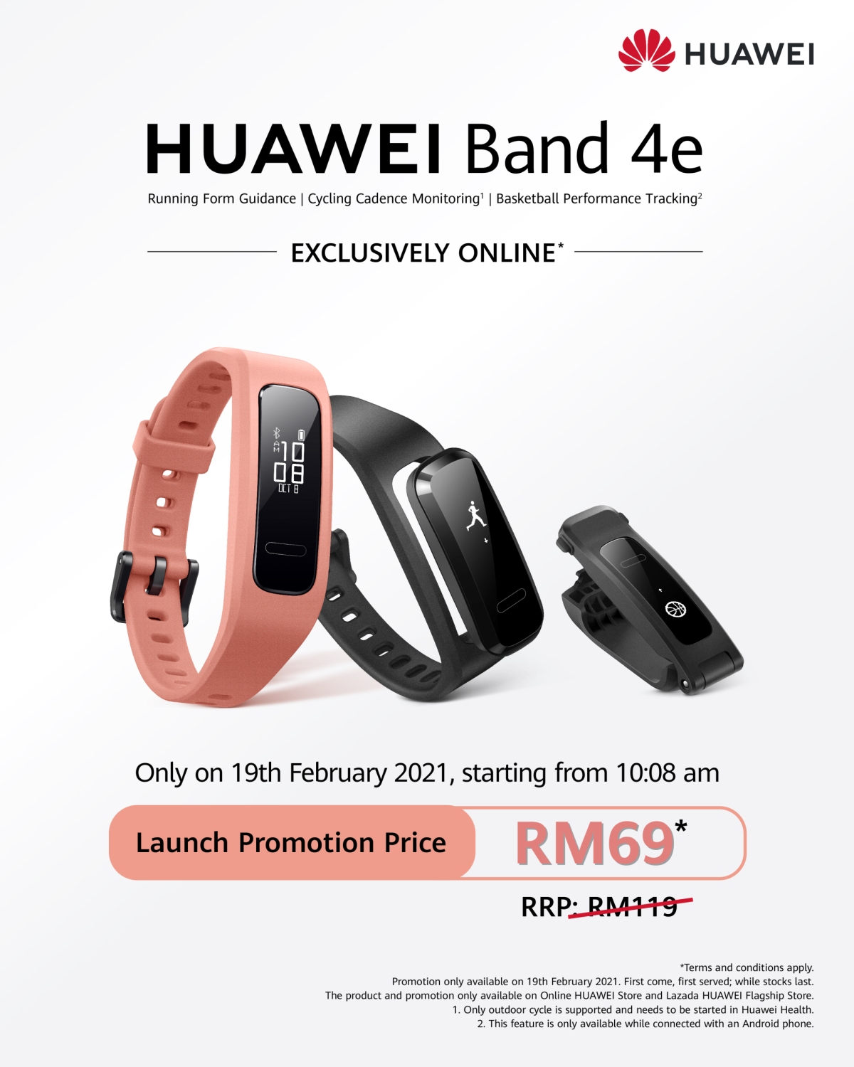 Huawei Band 4e Malaysia Price RM69